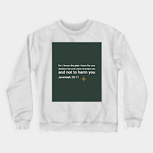 Jer 29 11 plans to prosper you Crewneck Sweatshirt